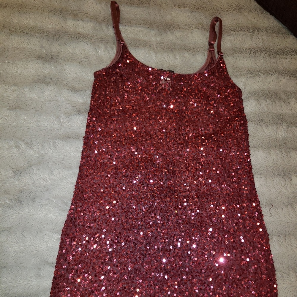 Pink Sequin Daytrip Tank